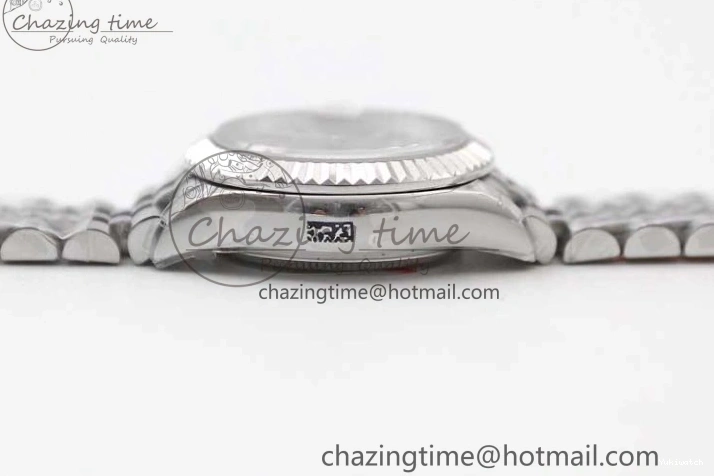 SS on Silver Steel Lady Bracelet 1:1 904L 28 TWF Best Dial DateJust President Edition NH05 0426